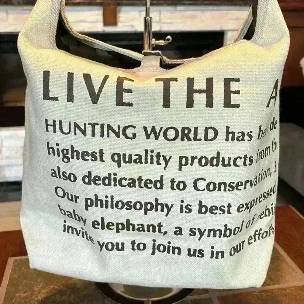 Hunting World 4th Edition Borneo Charity Tote Bag - EUC